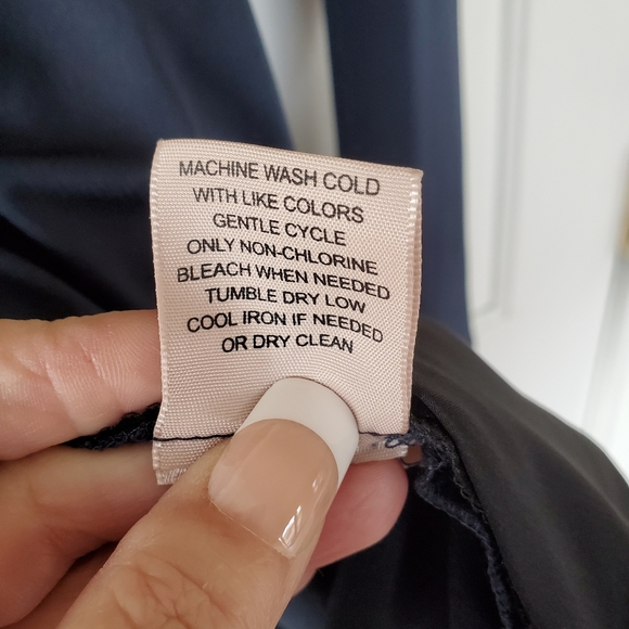 Philosophy/ Blue Top with Zippered Sides - Picture 6 of 7